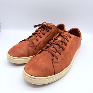 OluKai Lae'ahi Li'ili Leather Lace Up Sneaker Mens 11.5 Casual Shoes Slip On